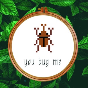You Bug Me 2 PDF Digital Cross Stitch Pattern