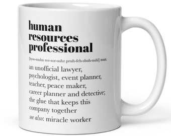 Human Resources Gift, Human Resources Mug, HR Gifts, HR Mug, HR Manager Mug, Human Resources Cups, Human Resources Coffee Mug