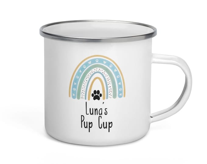 Pup Cups for Dogs,  Personalized Gift for Dog, Custom Dog Cup, Custom Dog Mug, Puppucino Mug, Dog Mom Mug Personalized, Reusable Dog Cup