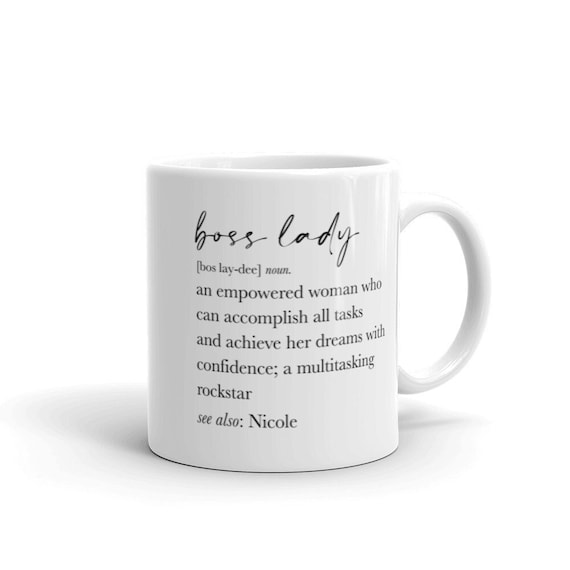 Boss Lady Mug Female Boss Gift Female Entrepreneur Gift Etsy