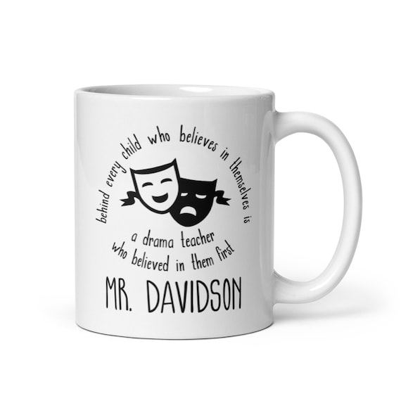 Drama Teacher Mug, Drama Teacher Gift, Theater Teacher Mug, School Drama Teacher, Drama Club Gifts, Drama Teacher Thank You, Theatre Teacher