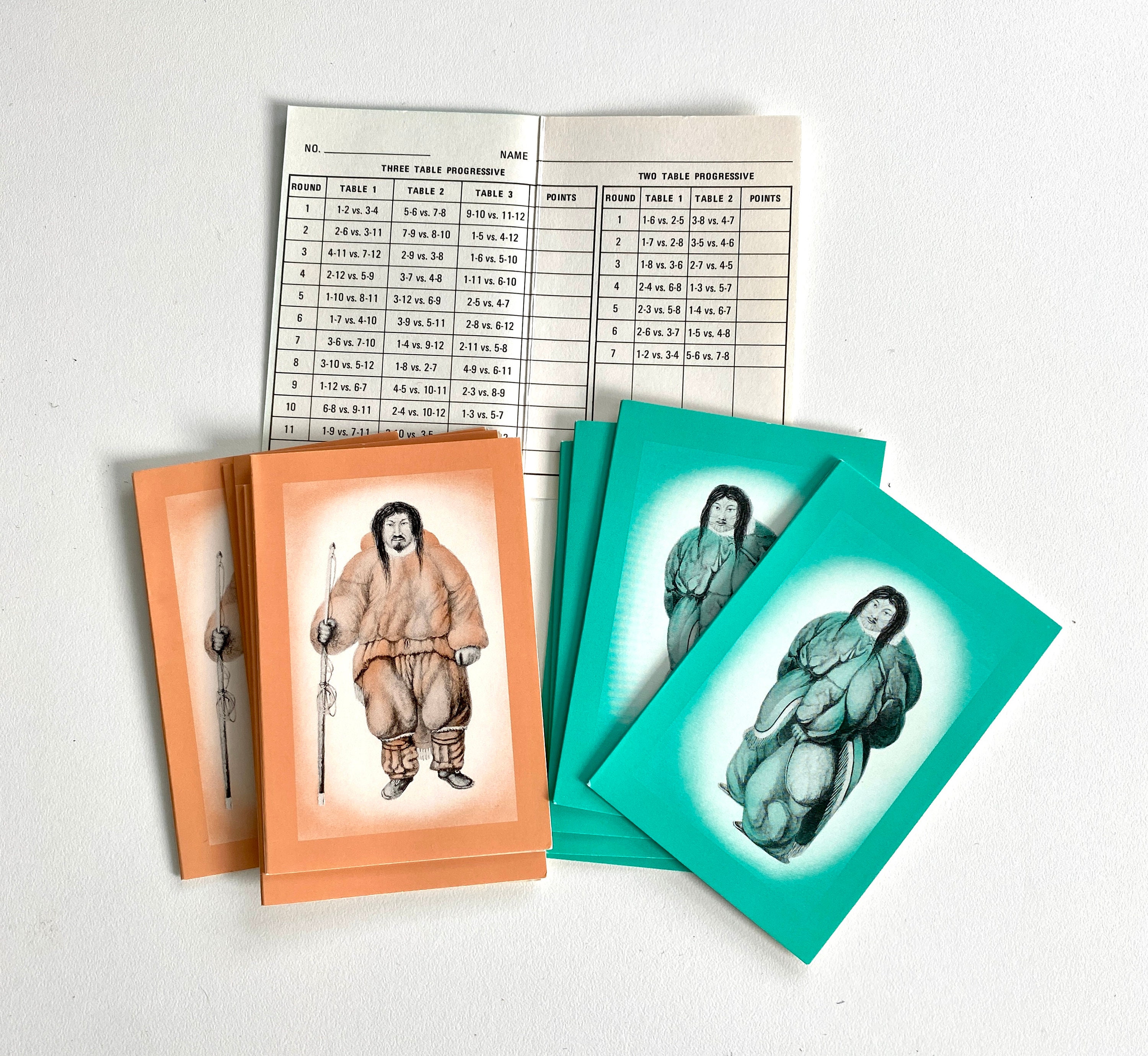 12 Pack Inuit Design Bridge Tally Cards New - Etsy