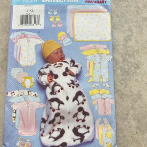 Butterick pattern 5220.fast and easy pattern for baby clothes. Full infant wardrobe