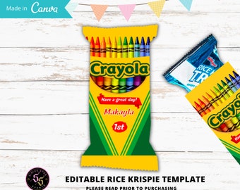 Back to school Snack,Rice Krispie Snacks, Back To school Templates, Back to School edit and print out yourself