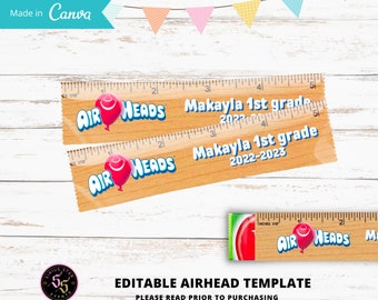 Back to school Snack, Airhead, Back To school Templates, Back to School edit and print out yourself
