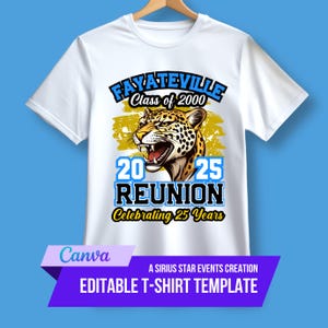 Editable Class reunion T-shirt Template, Homecoming, Football T-Shirt Design, Canva Template, shirt, Football T Shirt Design Back to School