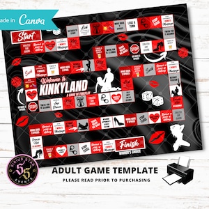 Adult Sex Game, drinking game, wedding game, date night game, , game board template,  Father day gift