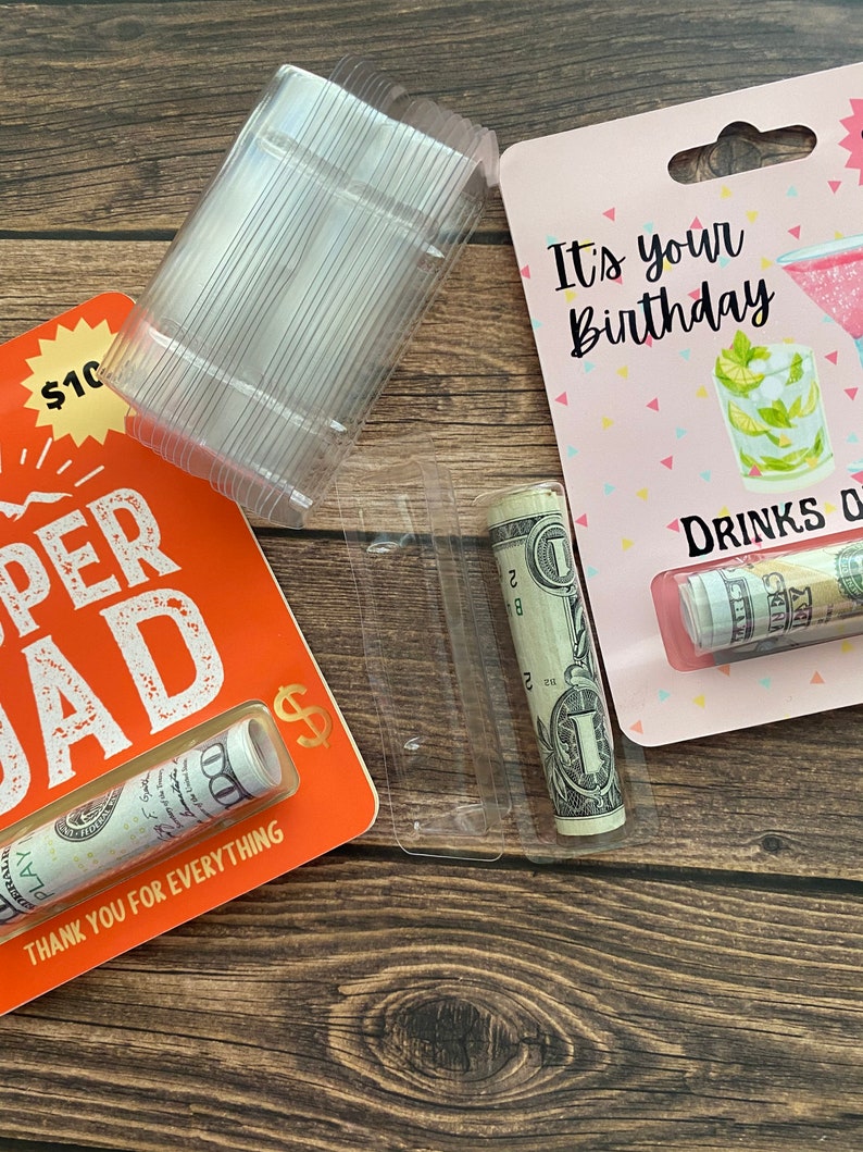 Money Holder Plastic Lip Balm Plastic Money Card Cover Etsy