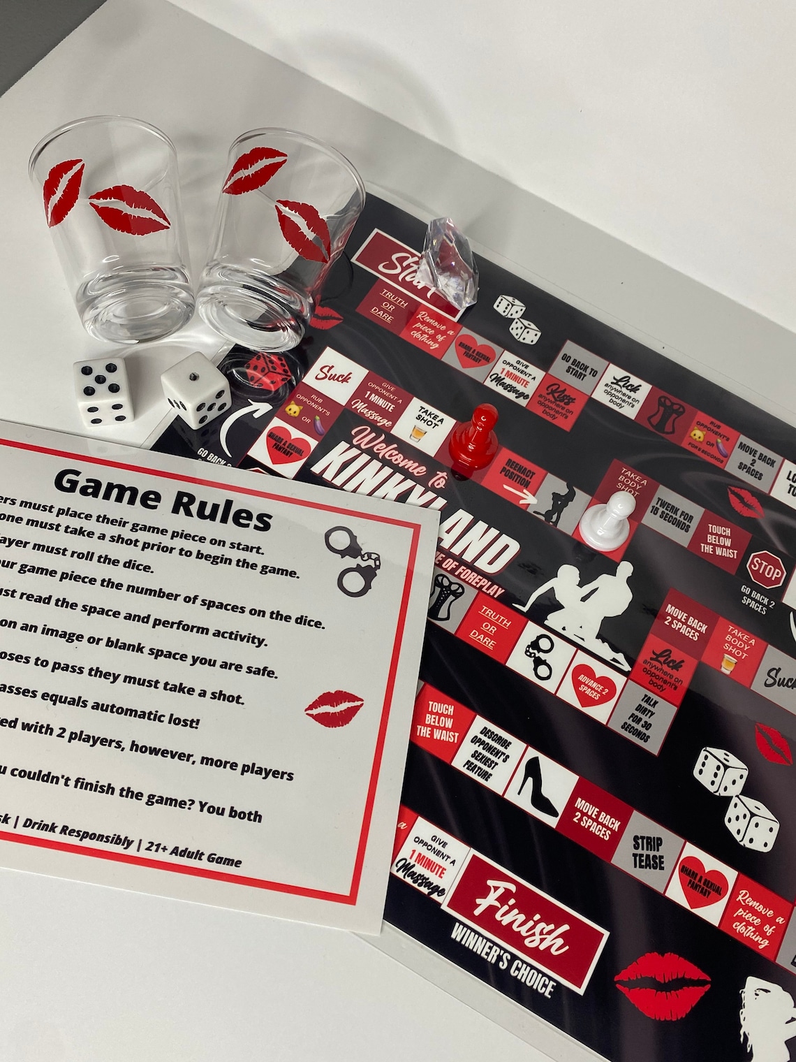 Adult Sex Drinking Game Adult Game Board Free Shipping - Etsy
