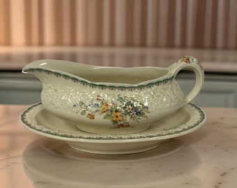Salsera vintage de Crown Ducal / Fabricada en Inglaterra