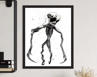 Extraterrestre - Impresión de un dibujo original de Ash Plante