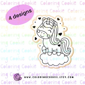 Paint Your Own Unicorn PYO Cookie Stencils Mesh SILKSCREEN image 1