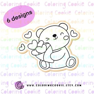 Paint Your Own Bear PYO Cookie Stencils, Personalize Bear Pun Reusable Mesh SILK SCREEN Stencil