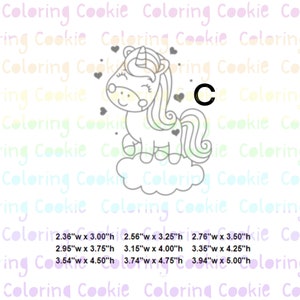 Paint Your Own Unicorn PYO Cookie Stencils Mesh SILKSCREEN C