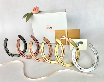 Retro Lucky Horseshoe Collantes Colgadores Niñas Pendientes Retro Lucky Horseshoe Collantes Colgadores Niñas Pendientes