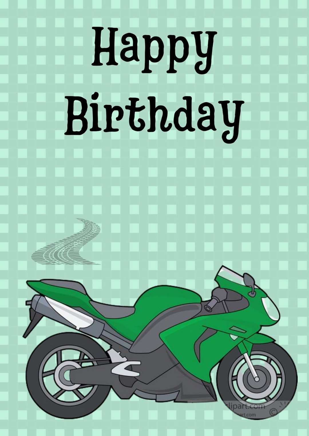 Personalised Motorbike Kawasaki Greetings Card. Add Name Etc - Etsy