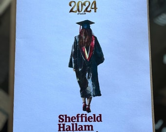 Personalised Graduation Greetings card, personalised with Degree, University Logo