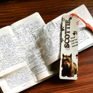 Personalised Dog Breed Aluminium Bookmark