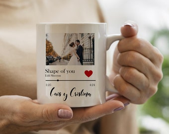 personalized mug design spotify, mug design couple. Personalized tax for couples, Valentine's personalized tax