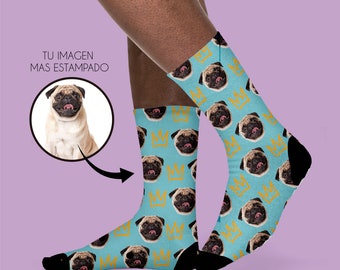 calcetines personalizados con mascota. calcetines con foto . calcetines personalizados con foto de mascota