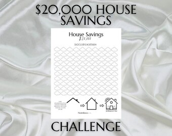 20,000 HOUSE SAVINGS CHALLENGE/Us Letter, A5 and A6 sizes included