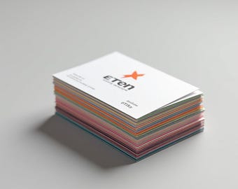 Unique Business Cards – Thick 34pt card stock bold and vibrant painted edges