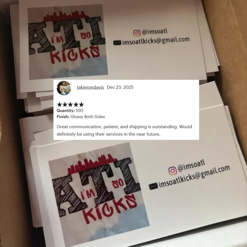 Custom Business Cards – 16pt UV Gloss, Fast Print & Shipping Bild 15