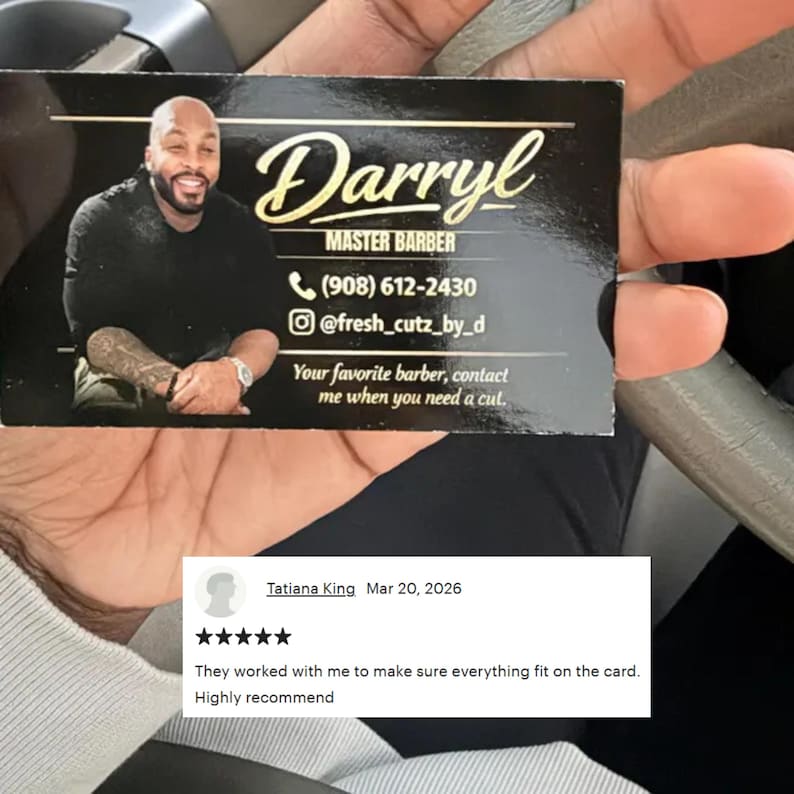 Custom Business Cards – 16pt UV Gloss, Fast Print & Shipping Bild 11