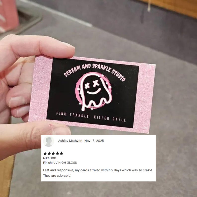 Custom Business Cards – 16pt UV Gloss, Fast Print & Shipping Bild 17