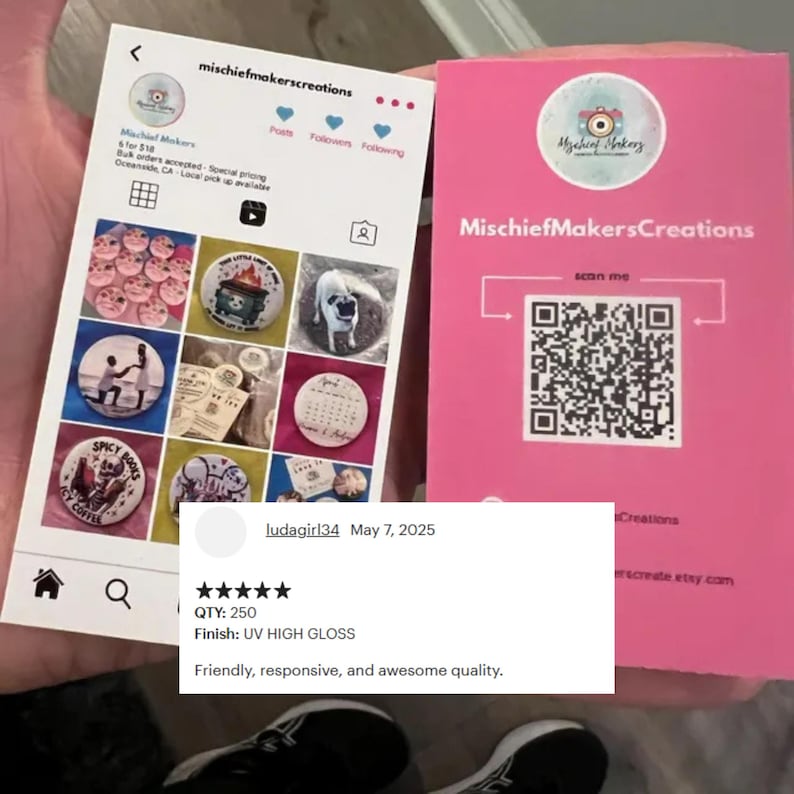 Custom Business Cards – 16pt UV Gloss, Fast Print & Shipping Bild 20