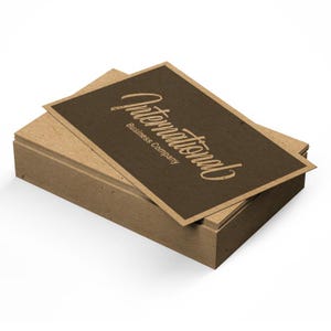 Kraft Paper Business Cards – Sustainable, Earth-Friendly & Organic Look | Perfect for Eco-Conscious Brands