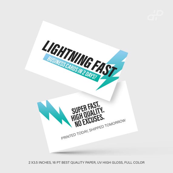 Custom Business Cards – 16pt UV Gloss, Fast Print & Shipping