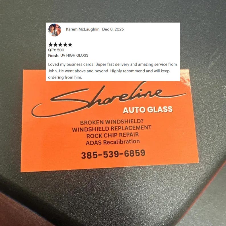 Custom Business Cards – 16pt UV Gloss, Fast Print & Shipping Bild 16