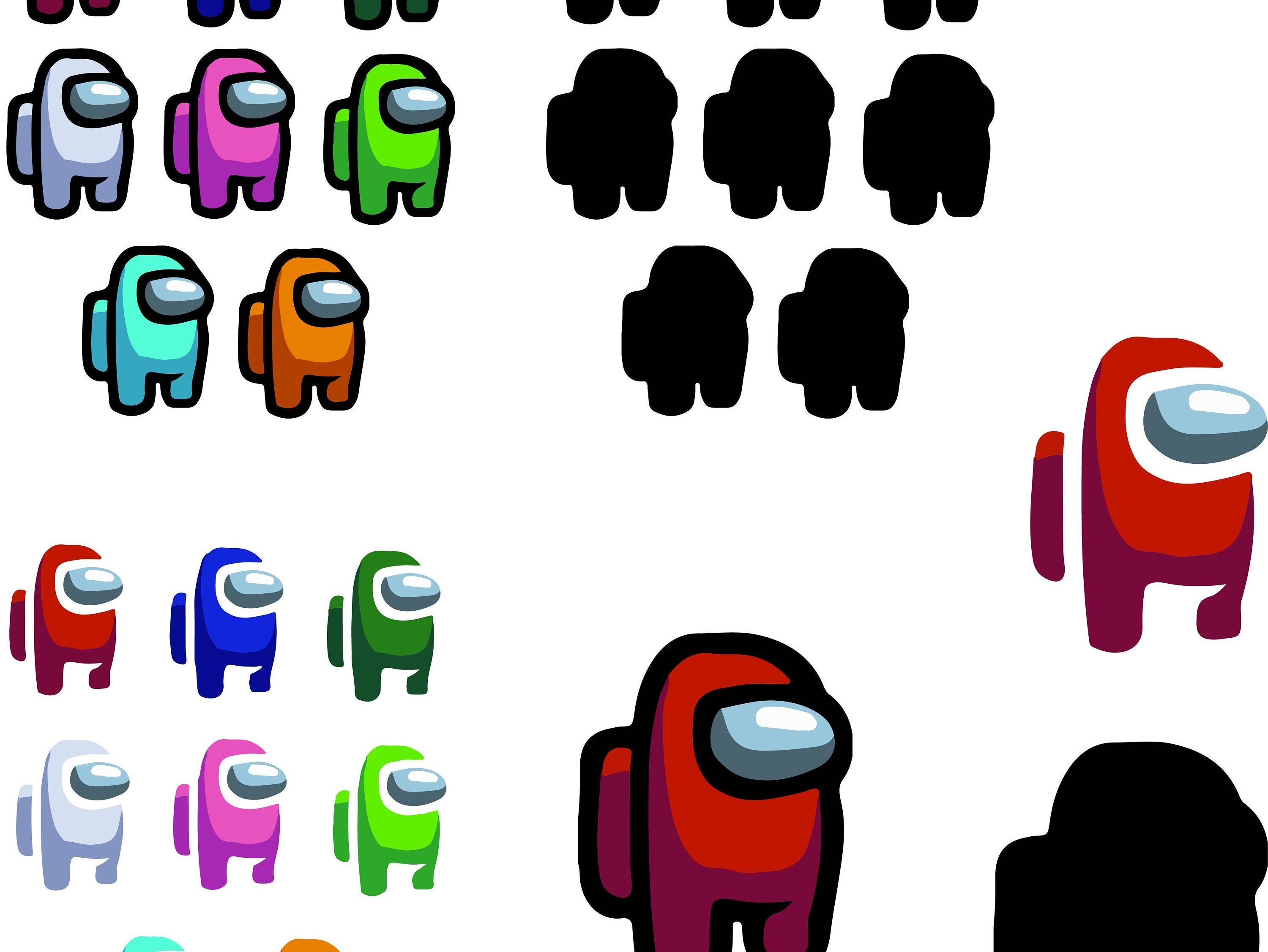 Download Among Us Vector Bundle Cricut Silhouette svg ai pdf | Etsy