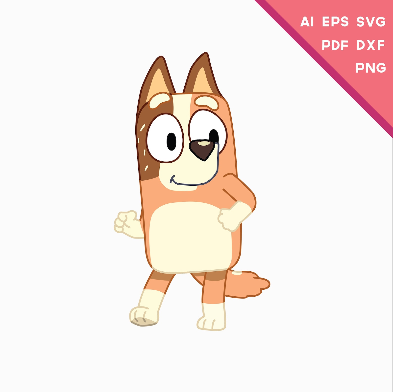 Bluey Mom Chili Vector Cricut or Silhouette svg ai pdf Etsy