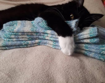 Chaussettes en laine Regia tricotées à la main : chaussettes d'hiver chaudes
