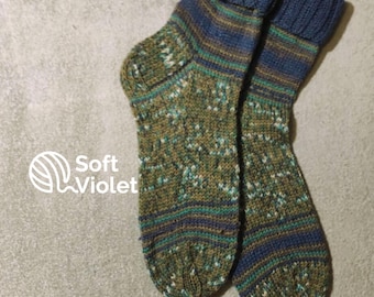 Chaussettes unisexes douces et chaudes tricotées à la main, fabriquées à partir de la célèbre « Regia » allemande UE 43/44