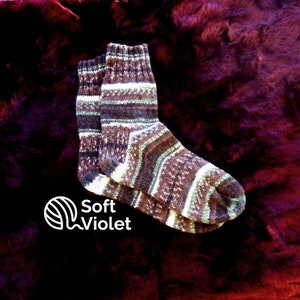 Hand-knitted men&#39;s socks from &quot;Regia&quot; yarn, size EU-44/45