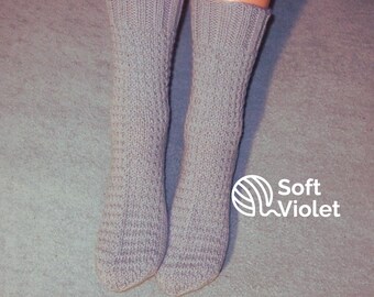 Chaussettes tricotées à la main en fil de laine Regia, taille UE 37/38