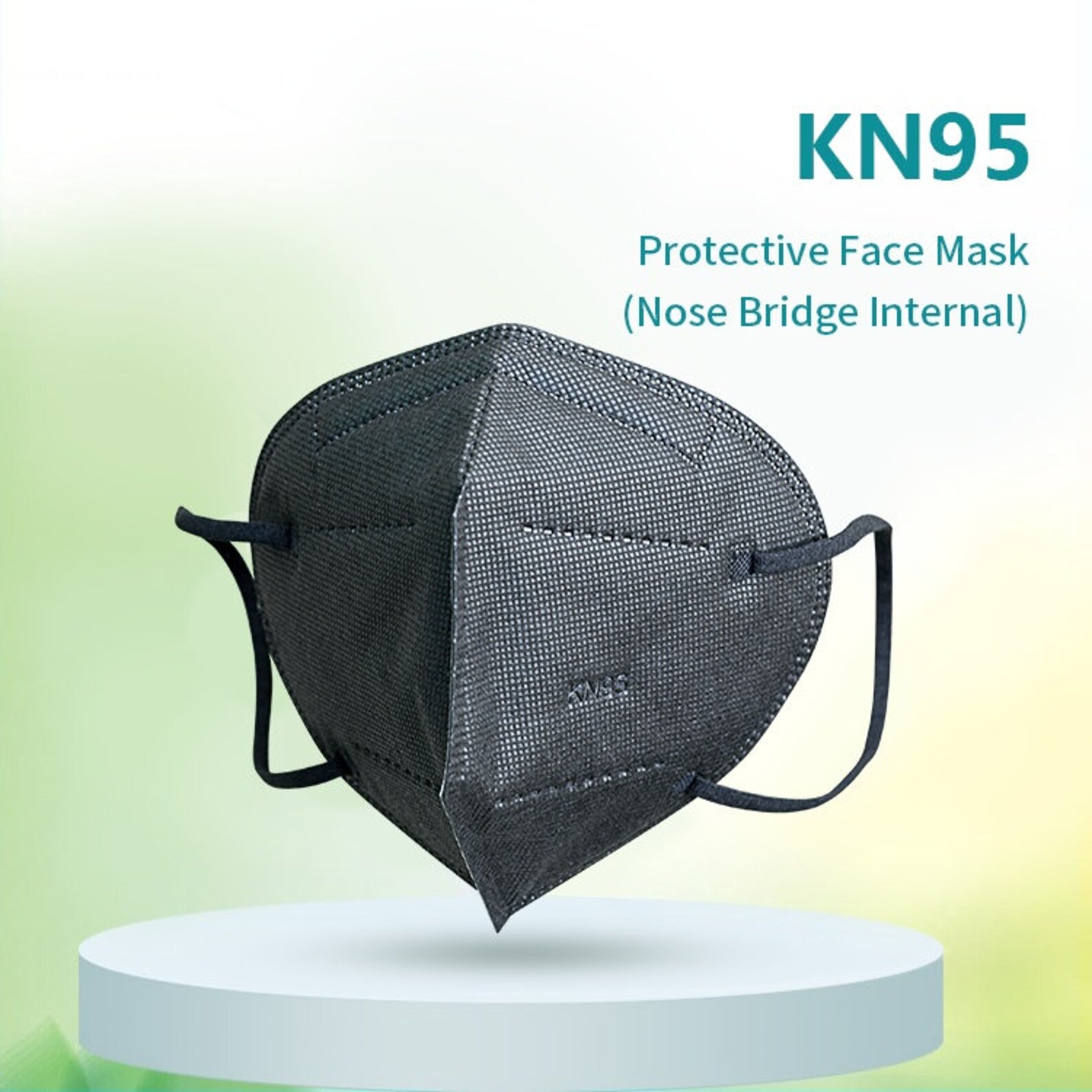 Black KN 95 Mask 10 Pack Foldable 5 Layer Protective Cup Dust Etsy