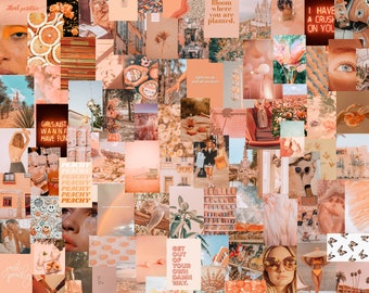 Pastel Aesthetic Wall Collage Kit, Indie Room Decor, College Dorm Decor, Teen Girl Room Decor, Indie Aesthetic