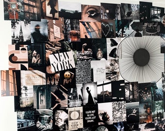 Grunge Collage Kit vsco Wall Collage, Dark Photo Collage, Dorm Collage Kit, Aesthetic Room Decor, Photo Wall Collage, Teen Wall decor