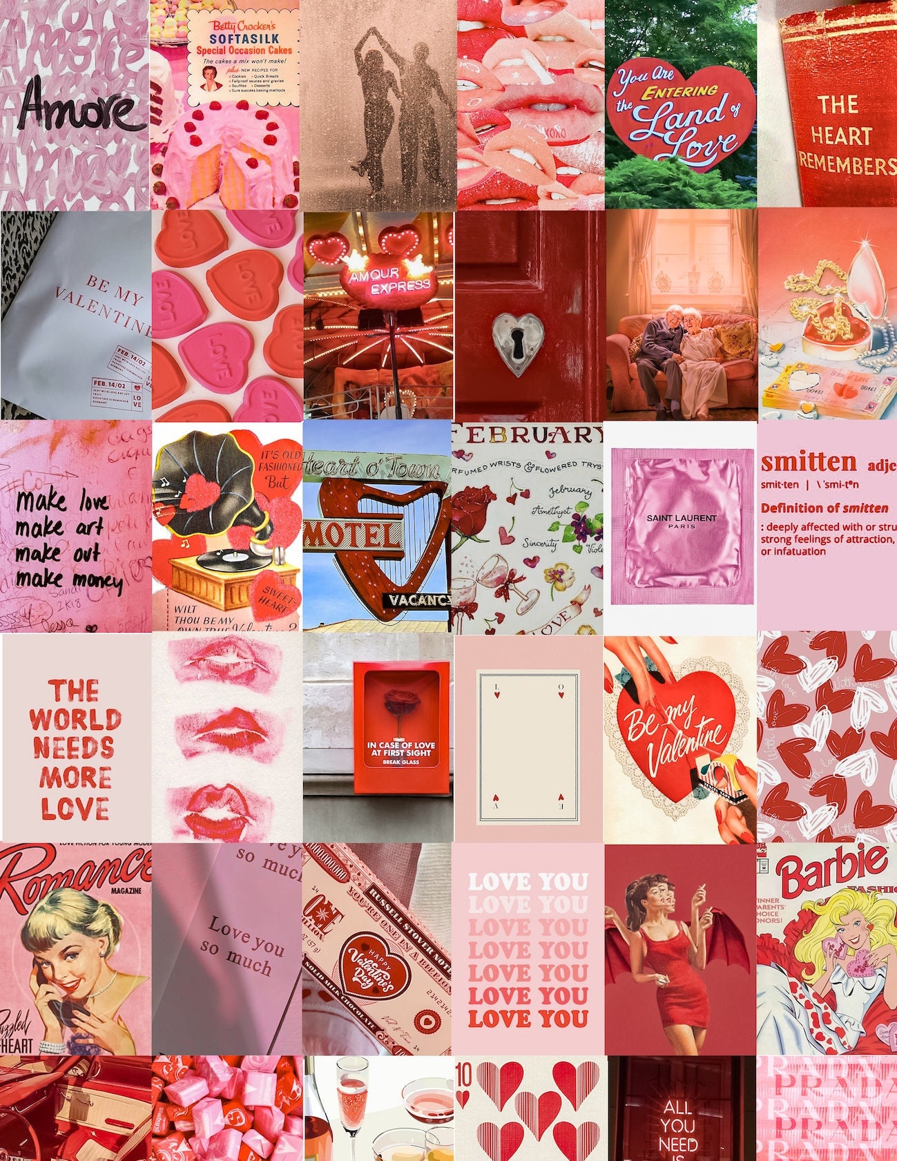 Pink Valentines Day Aesthetic Collage Kit Pink Valentine Theme Photo Wall Valentines  Day Decorations Valentines Art DIGITAL DOWNLOAD -  Norway