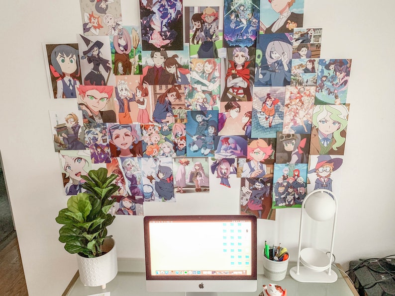 Digital Prints for Bedroom Wall Decor LWA Little Witch Academia Photo Collage Kit