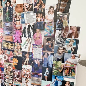 125 Y2K Photo Collage Kit Indie Room Decor, 2000s 90s aesthetic retro wall art image 9