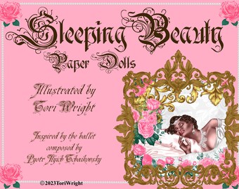 Paper Doll Sleeping Beauty Regency Ballet Art Digital