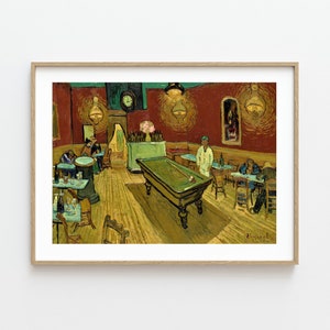 Stampa "The Night Cafe Van Gogh", stampa del famoso dipinto di Vincent Van Gogh, stampa di un dipinto a olio d'epoca per interni, qualità Giclée fine art