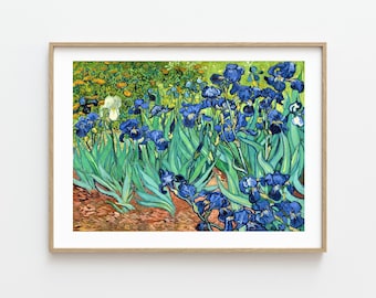 ゴッホのアイリスの版画：美術館品質のジクレー静物画 - Etsy 日本