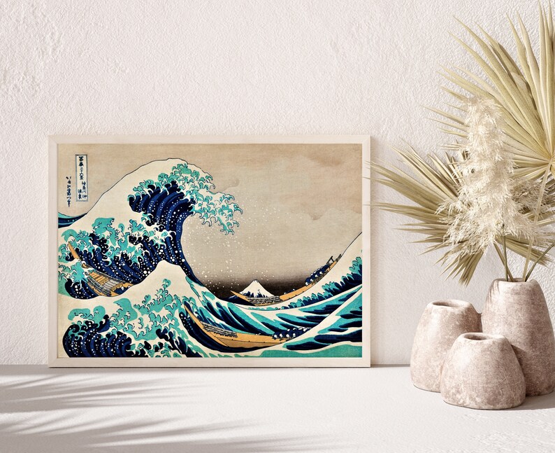 Wave Hokusai Print the Great Wave Katsushika Hokusai Poster Etsy UK