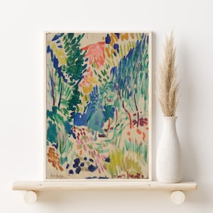Matisse Print, Landscape at Collioure, Matisse Exhibition Poster, Giclée Fine Art PREMIUM, Old Masters, Famous Paintings, Pastel Floral Art